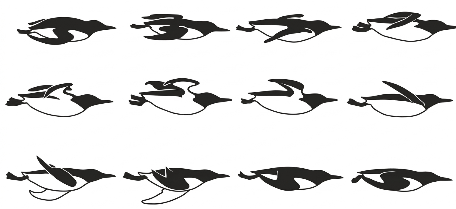 Guillemot wingstroke sequence
